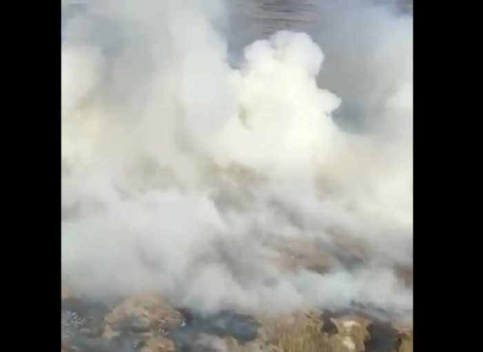 Появилось видео с эпицентра пожара в Казахстане - причины запаха гари в Астрахани