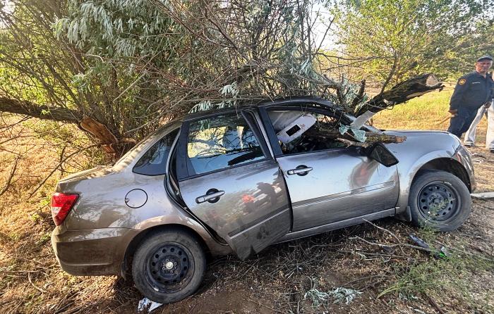 Под Астраханью насмерть разбилась автоледи, а ее пассажир доставлен в больницу