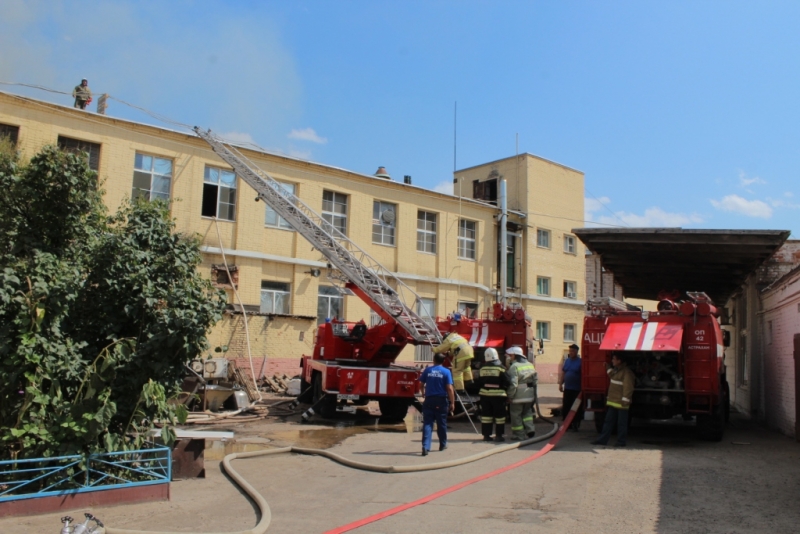 На  Трусовском хлебозаводе произошел пожар
