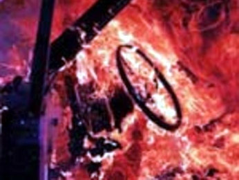 В Астраханской области горят автомобили