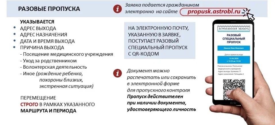 Можно ли астраханцам получить разовый пропуск на ночное время 