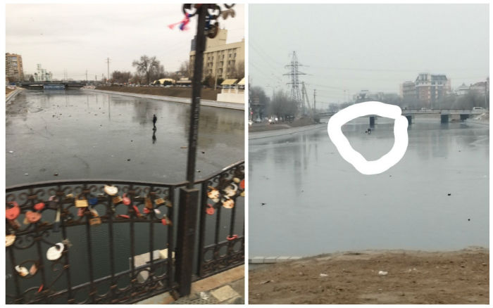 В Астрахани рыбаки и дети рискуют жизнью