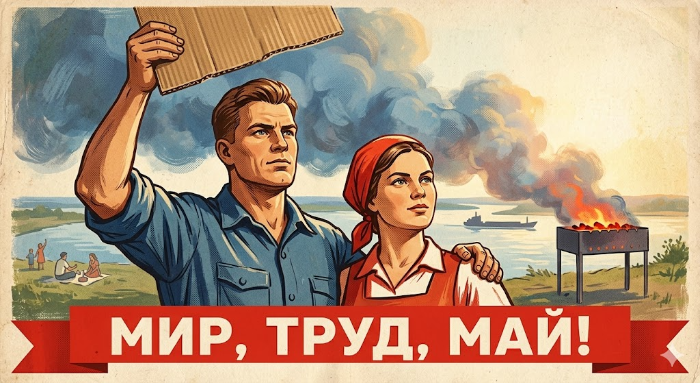С Праздником весны, труда и умеренного потребления мяса на углях!