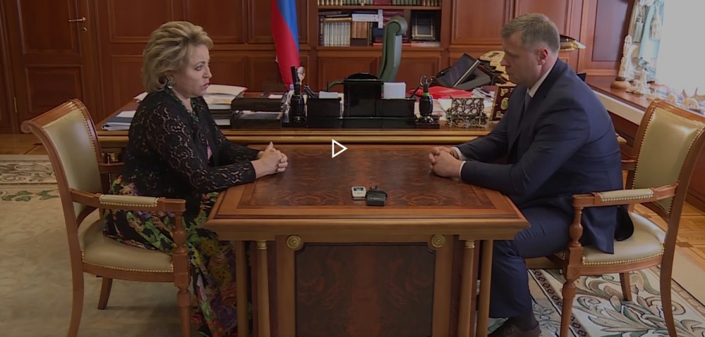 Председатель Совфеда Валентина Матвиенко лестно отозвалась об Астраханской области и о новом врио губернатора. ВИДЕО встречи политиков