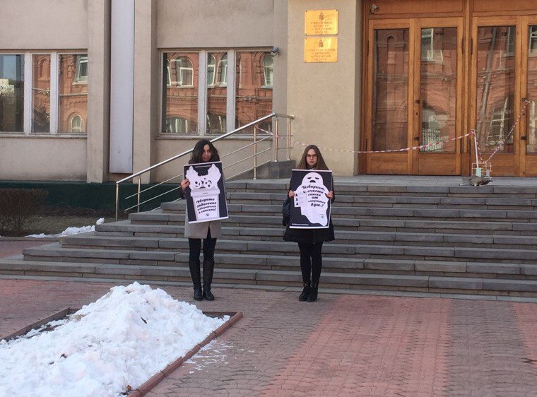 В Астрахани пикетировали Избирком