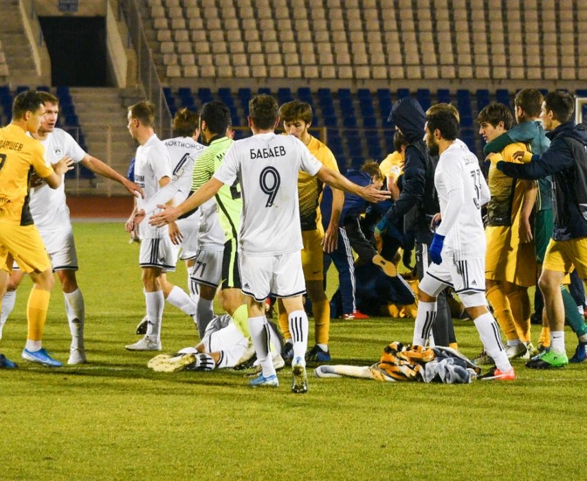 Четверо игроков «Легион Динамо» дисквалифицированы за драку с «Волгарем» в Астрахани