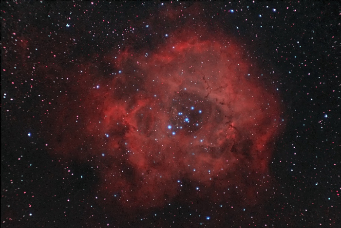 Астраханец заснял гигантскую туманность в созвездии Единорога