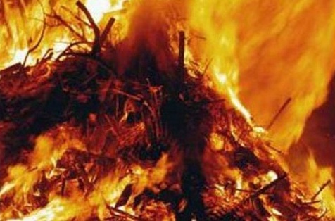 В Астраханской области дети сожгли 2,5 тонны сена