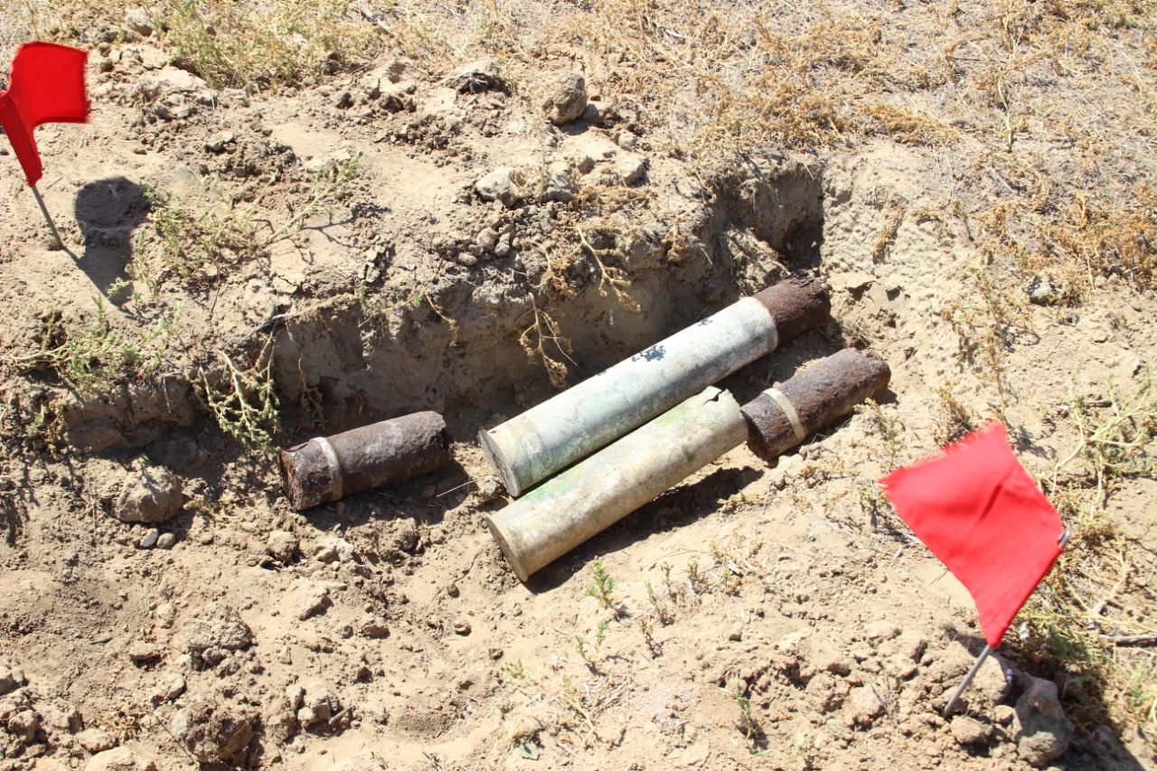 Астраханские пограничники нашли четыре боеприпаса времен ВОВ