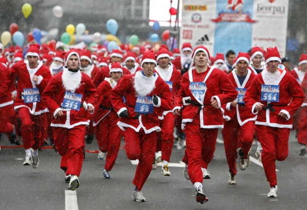 В Астрахани состоится забег Дедов Морозов