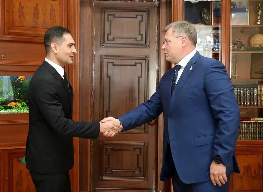 В Астрахани начал работу новый консул Туркменистана Нуры Голлиев