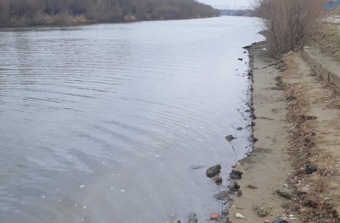 В Астрахани реку Прямая Болда испачкали нефтепродуктами