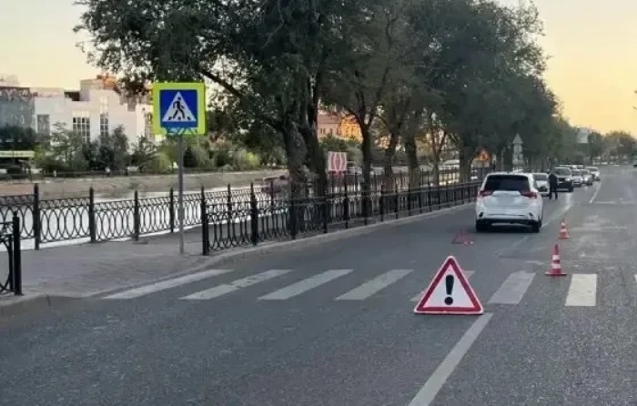 В Астрахани иномарка сбила  подростка на пешеходном переходе