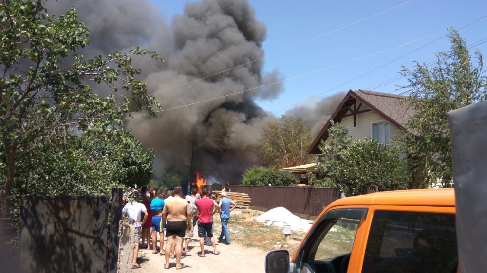 Страшный пожар в Камызяке. Предположительно, есть жертвы