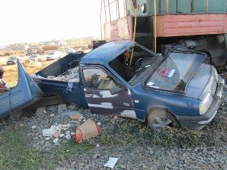 В Астрахани «Москвич» столкнулся с локомотивом