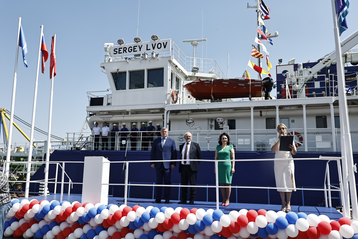 Астраханские судостроители передали заказчику танкер-химовоз «Сергей Львов»