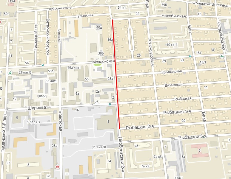 В Астрахани до конца октября закрывают для проезда улицу