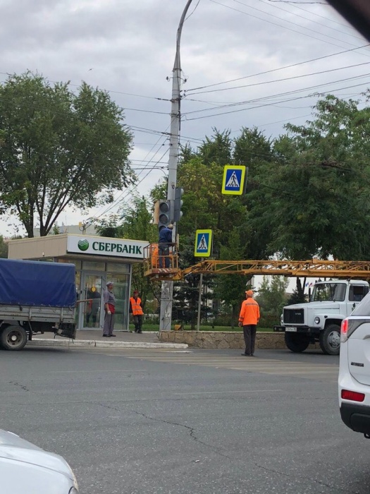 В районе Татар-Базара в Астрахани - новый светофор