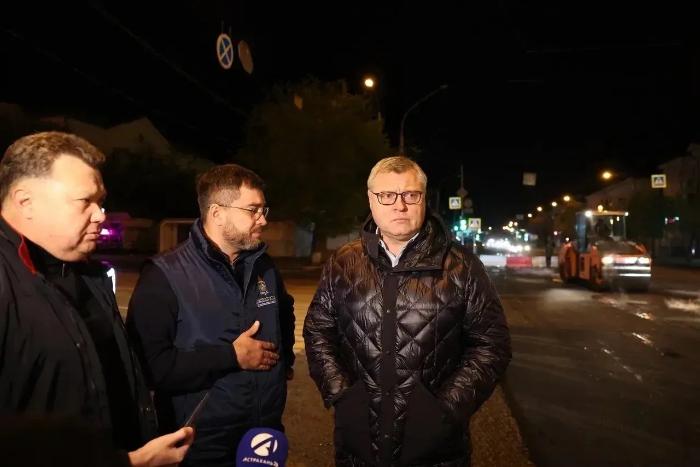 Ремонт улицы Боевой на личном контроле губернатора Астраханской области