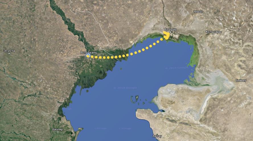 С конца апреля полетят самолеты по маршруту "Астрахань - Атырау"