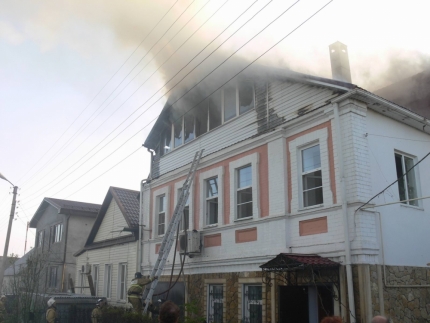 В Астрахани произошел крупный пожар