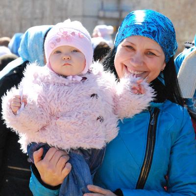 Астраханцы на Благовещенском богослужении