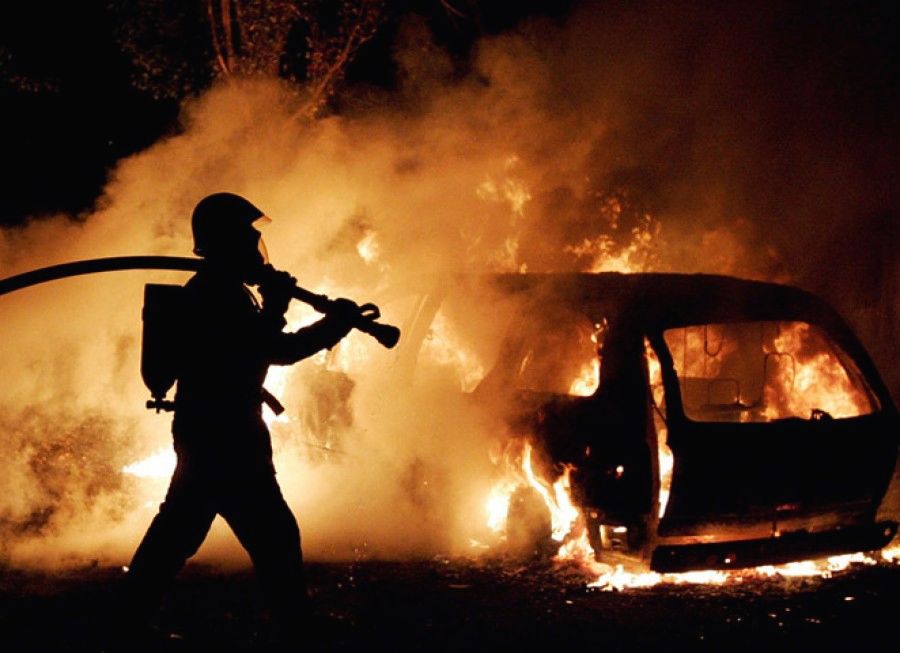 В Астрахани сгорел еще один автомобиль