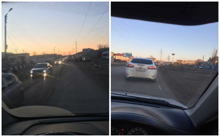 Пробки из-за закрытия Милицейского моста ширятся