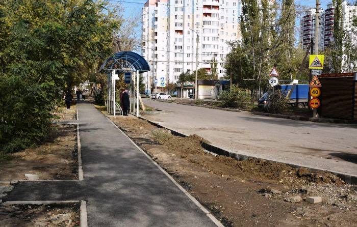 В Астрахани завершается ремонт двух улиц Ленинского района