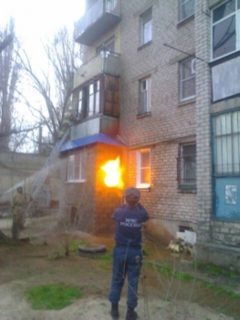В Астрахани горел газопровод: пострадал человек
