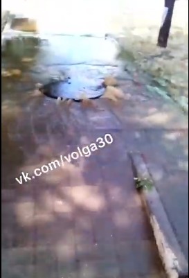 В Астрахани на видео попал фекальный потоп