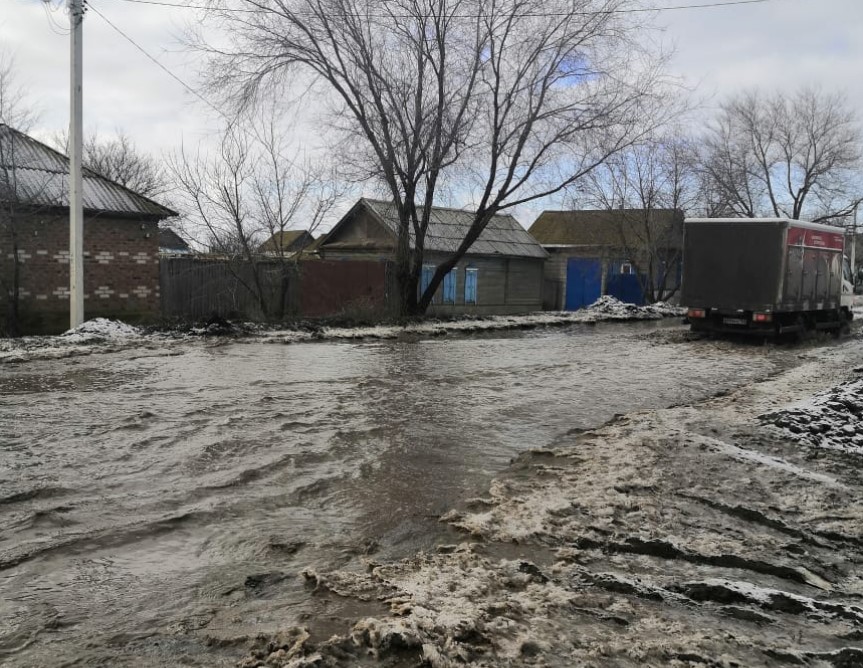 Новая река образовалась на территории Астраханской области