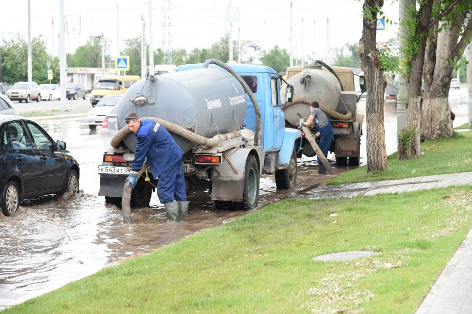 За ночь в Астрахани выпало больше месячной нормы осадков