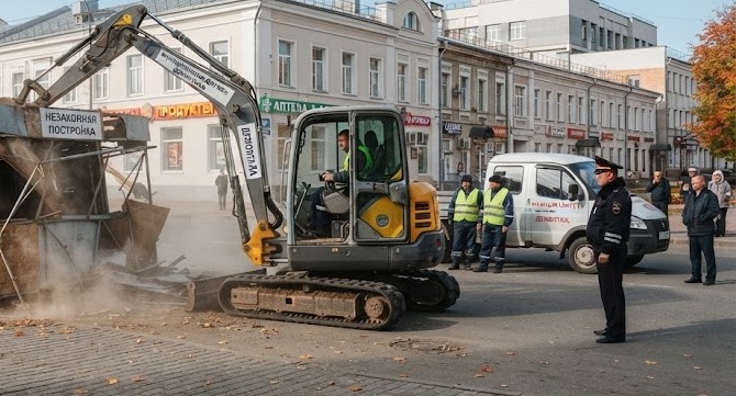 Мэрия Астрахани дала две недели на демонтаж  торговых павильонов и дачного пирса в Ленинском районе