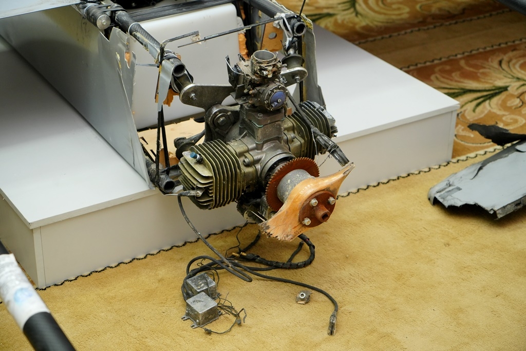 Обломки сбитого над регионом беспилотника ВСУ выставили в астраханском музее