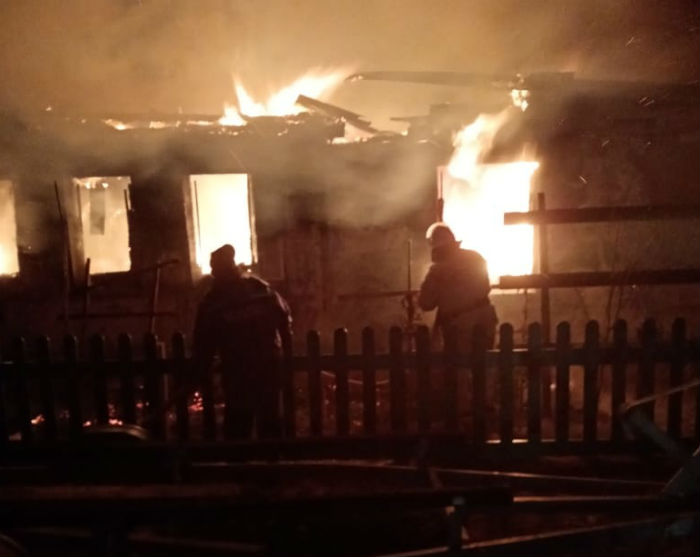 Под Астраханью дотла сгорел частный дом