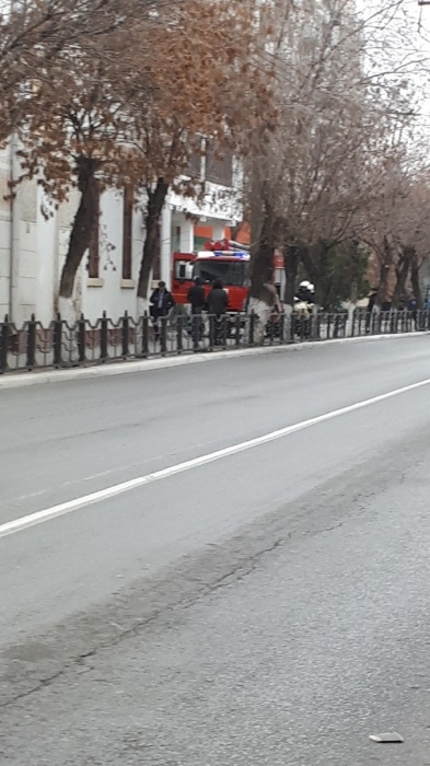 Ажиотаж вокруг здания астраханской полиции вызвал пожар