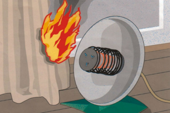 В самом центре Астрахани квартира загорелась из-за электрообогревателя