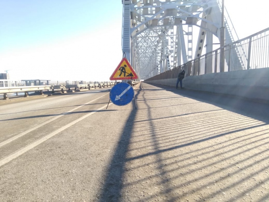 Внимание: в Астрахани на Старом мосту ведутся ремонтные работы