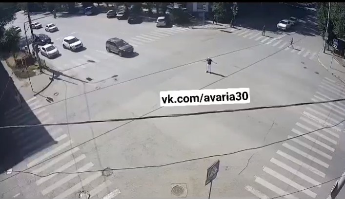 В Астрахани заметили стажера ДПС: видео