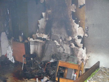 В Астрахани сгорела квартира