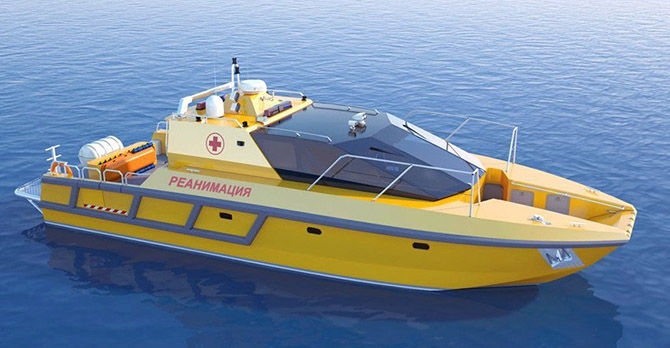 В Астраханской области прошли испытания первой в России водной скорой помощи