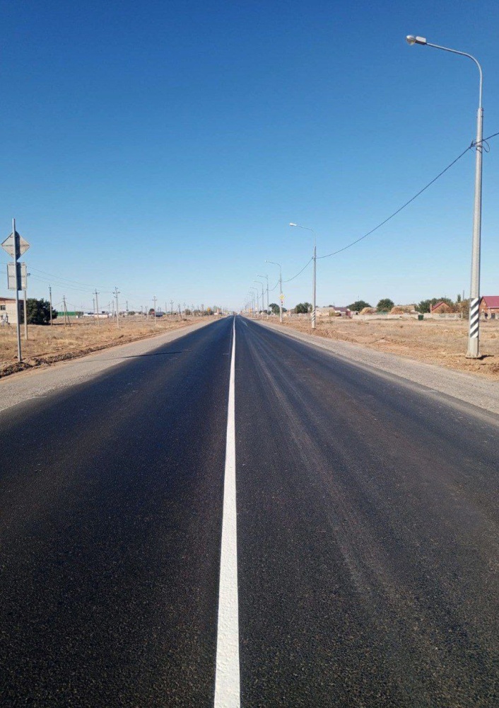 На астраханском участке федеральной трассы «Каспий» завершают ремонт