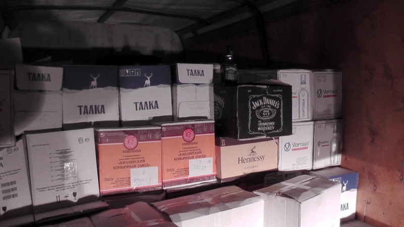 Две тонны паленого алкоголя ехали из Краснодара в Астрахань