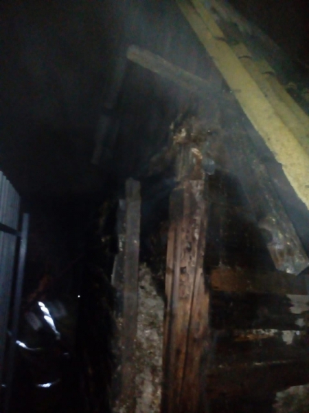 На трусовской стороне Астрахани сгорела баня