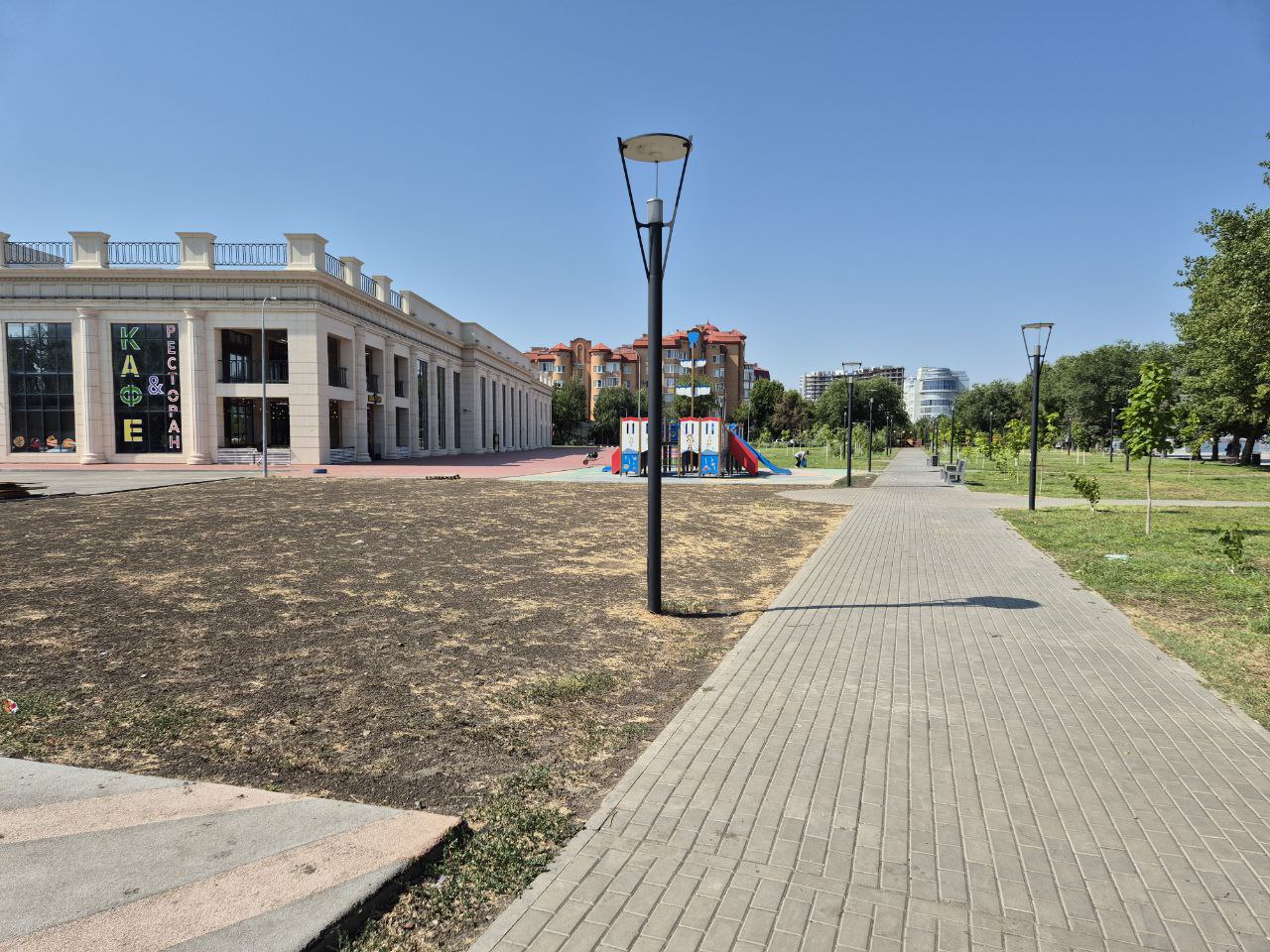 Спасти высохшие цветы и деревья в центре Астрахани смогут подростки