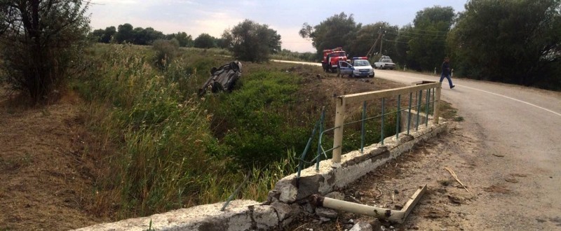 Под Астраханью опрокинулся, вылетев в кювет, пьяный водитель иномарки