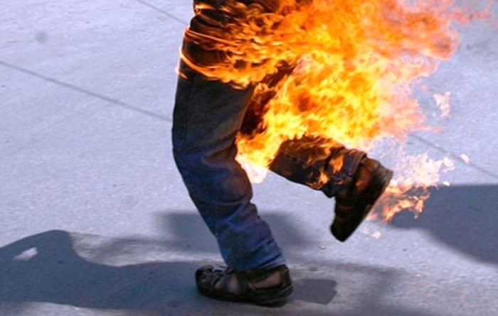 Под Астраханью мужчина пытался устроить самосожжение