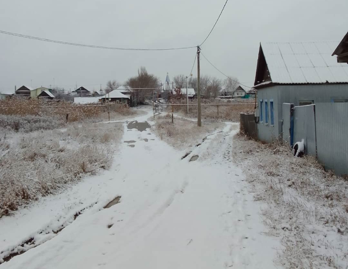 Север Астраханской области завалило снегом