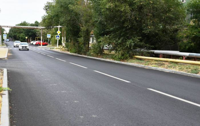 В Астрахани отремонтировали еще одну дорогу в рамках нацпроекта